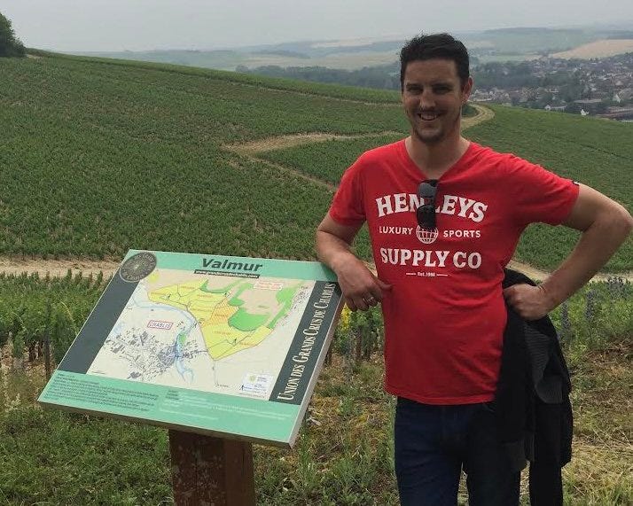 Sinapius co-founder Vaughn Dell in Chablis