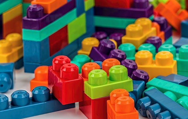 Mattoni di LEGO di diversi colori Mattoni di LEGO di diversi colori
