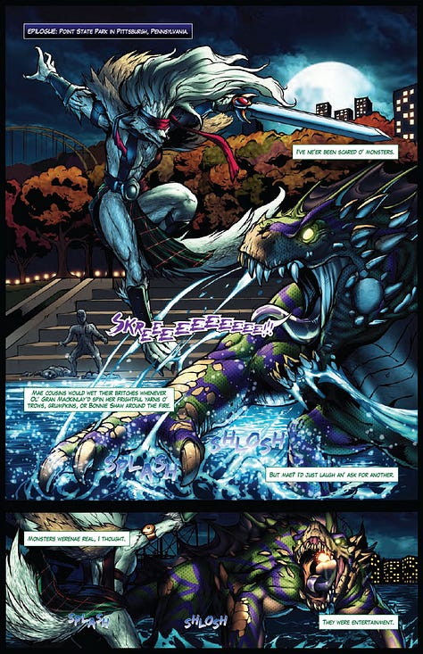 Pages from Rob Multari's Night Wolf