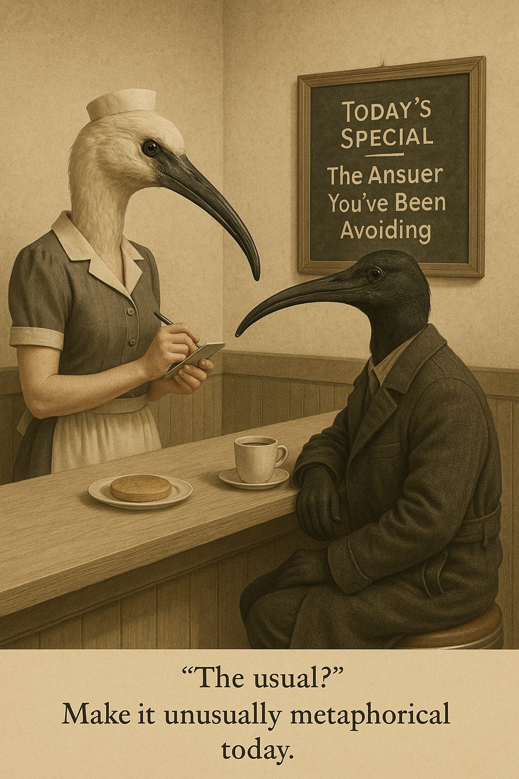 Vintage Diner: Avian Conversation