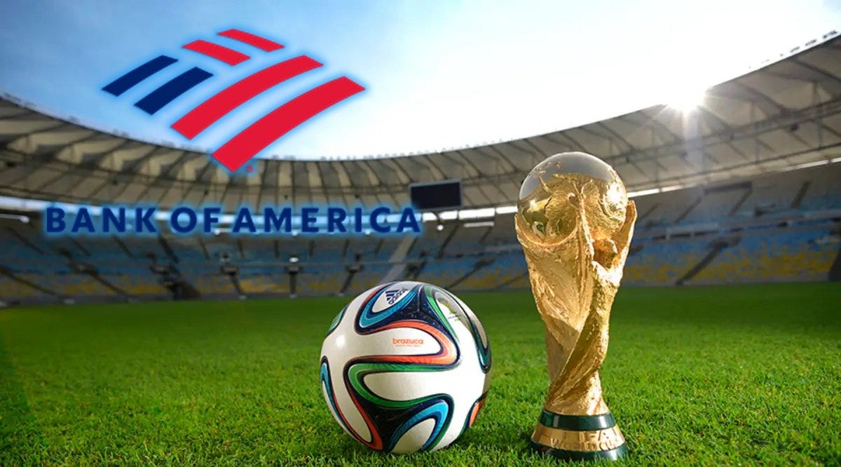 🚨 BREAKING: BANK OF AMERICA STRIKES SPONSORSHIP DEAL FOR 2026 FIFA WORLD CUP Bank of America will be the first banking partner for the 2026 FIFA World Cup, aiming to engage billions 🚨 BREAKING: BANK OF AMERICA STRIKES SPONSORSHIP DEAL FOR 2026 FIFA WORLD CUP Bank of America will be the first banking partner for the 2026 FIFA World Cup, aiming to engage billions