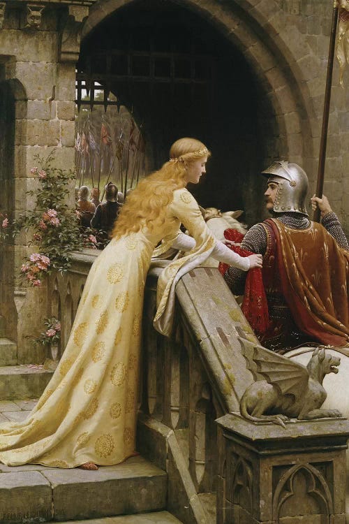 La Belle Dame Sans Merci, exh.19 - Canvas Wall Art | Sir Frank Dicksee