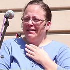 Nice Christian Protesters Say Kim Davis Is Big Whore, Going To Hell Probably