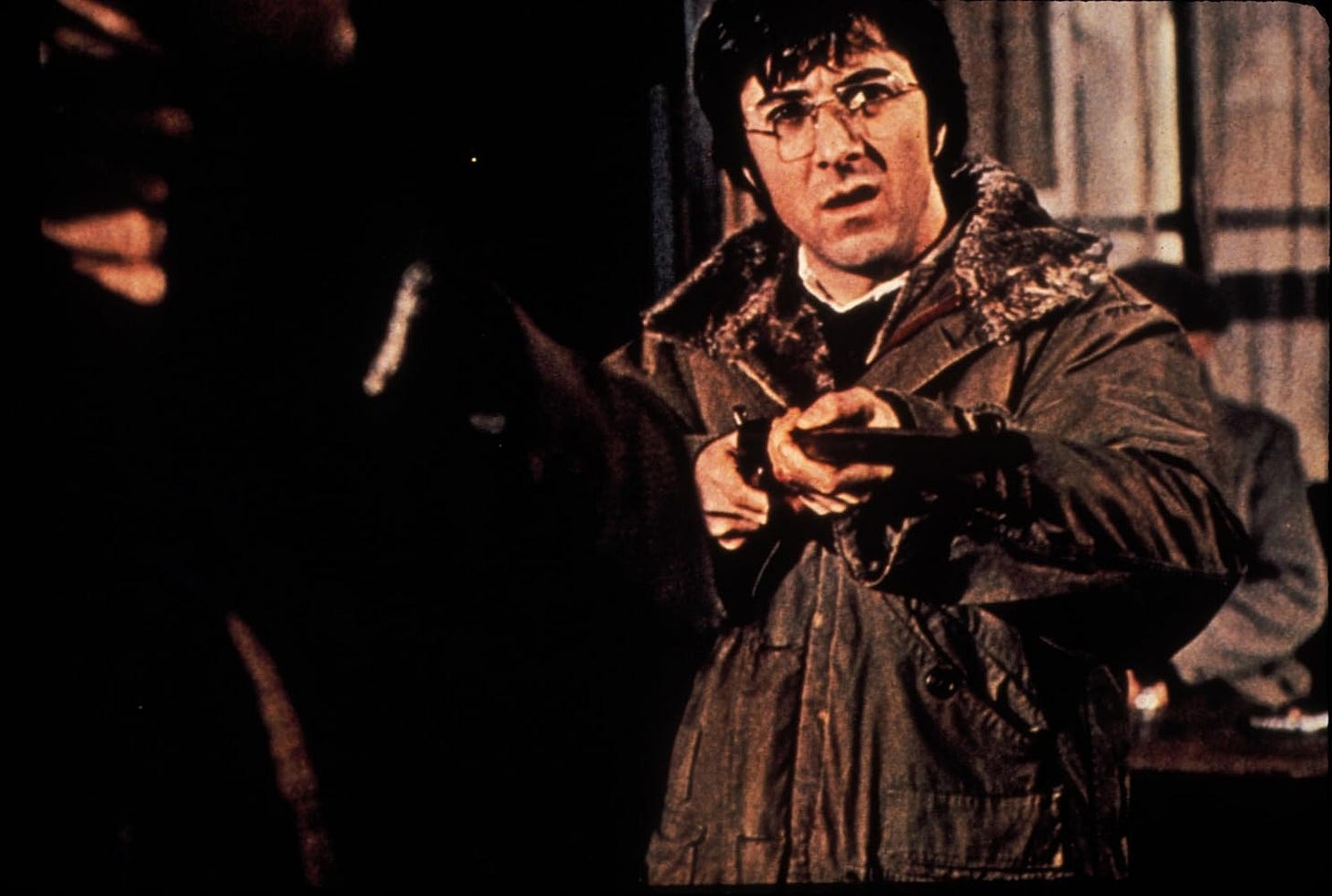 Dustin Hoffman en Straw Dogs (1971). 