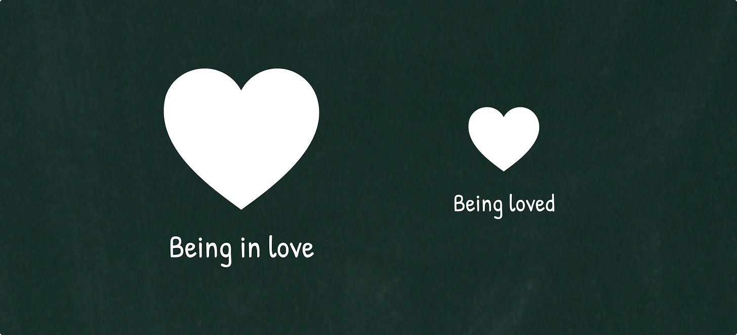 Being in love is better than being loved