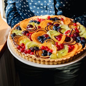 A seasonal crostata di frutta fresca