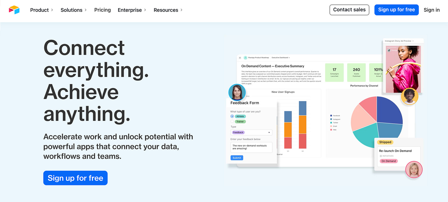 Imagine if Podia, Circle, ConvertKit, Airtable and Ghost Had a Baby.