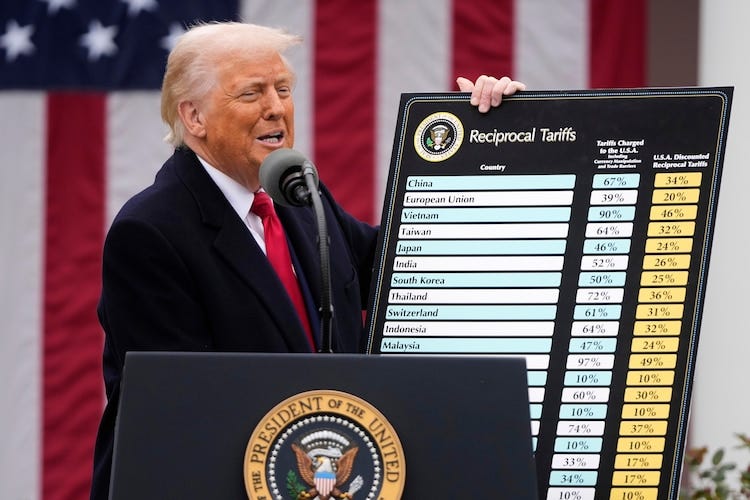 Trump rolls out sweeping tariffs as he deems deficits a 'national  emergency' - ABC News