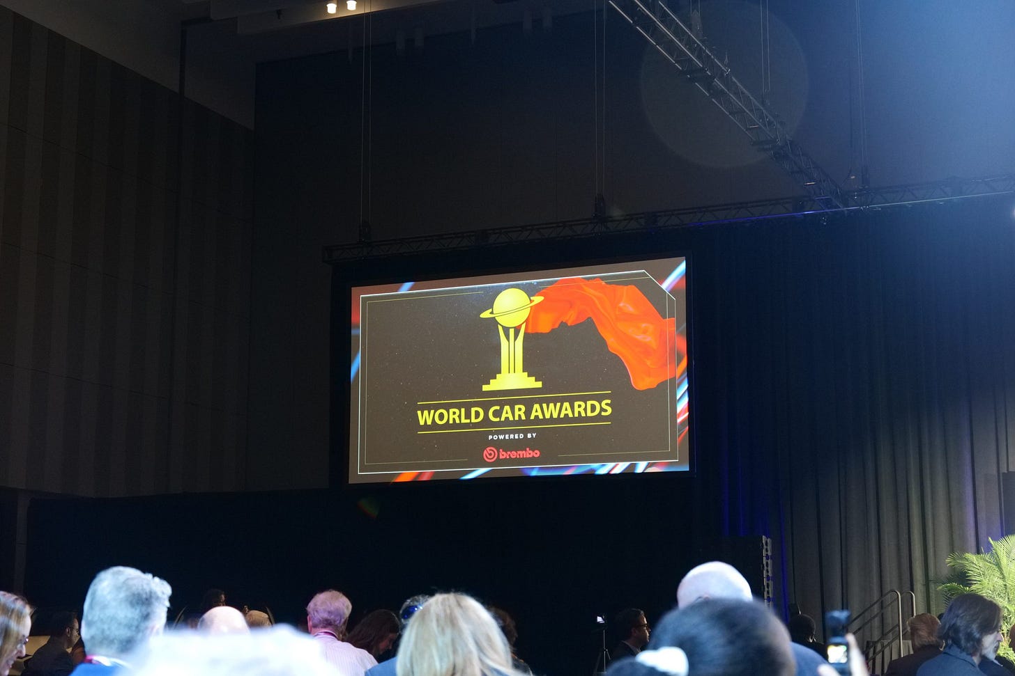 World Car Awards banner on display