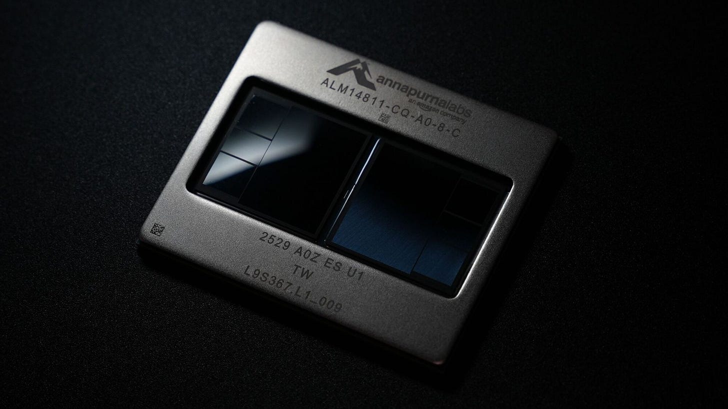 Amazon aposta em novo chip para ganhar terreno de Nvidia e Google em IA Amazon aposta em novo chip para ganhar terreno de Nvidia e Google em IA