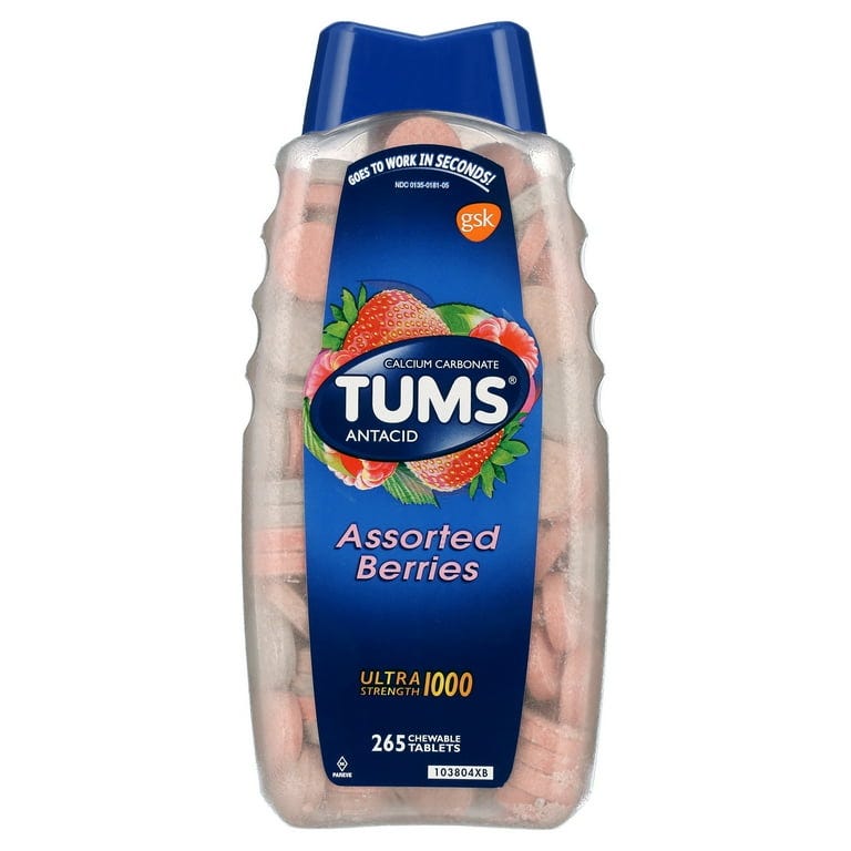 Tums Ultra Assorted Berries 265 Tablets HSA/FSA Eligible - Walmart.com