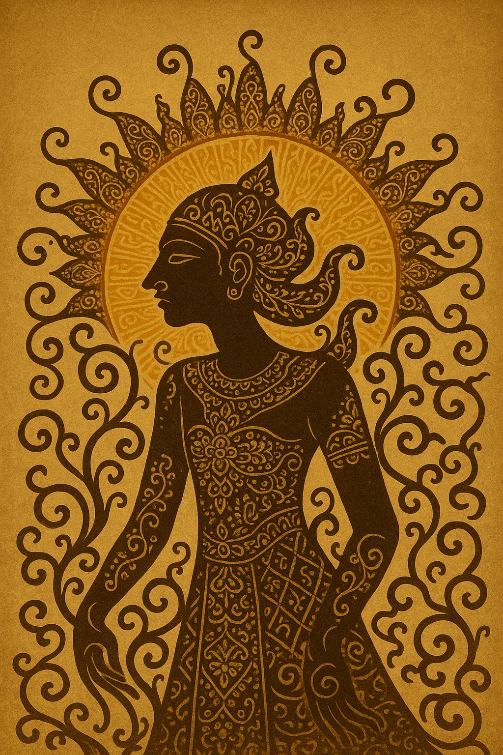 Wayang Kulit Shadow Puppet Art