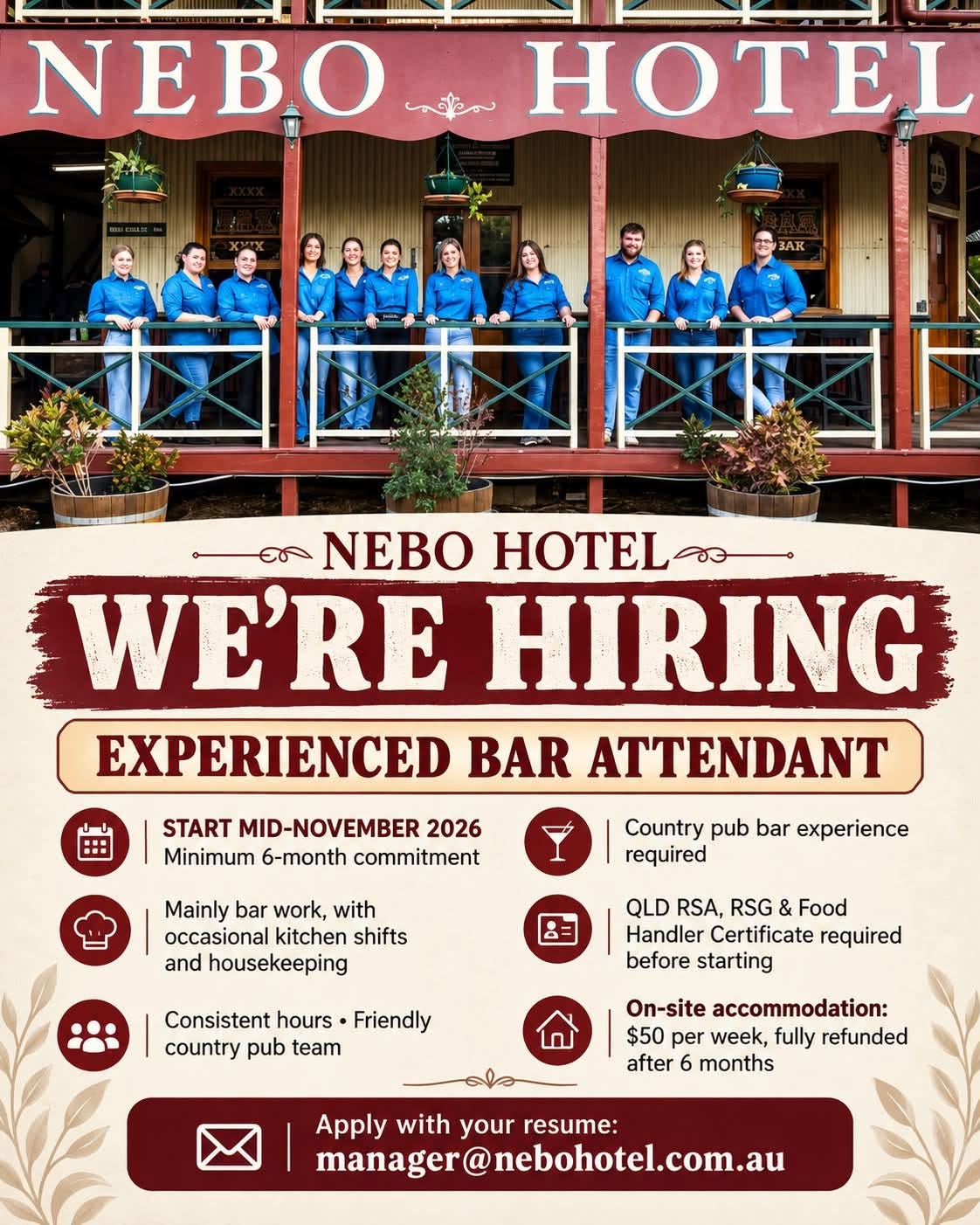 Experienced Bar Attendant Experienced Bar Attendant