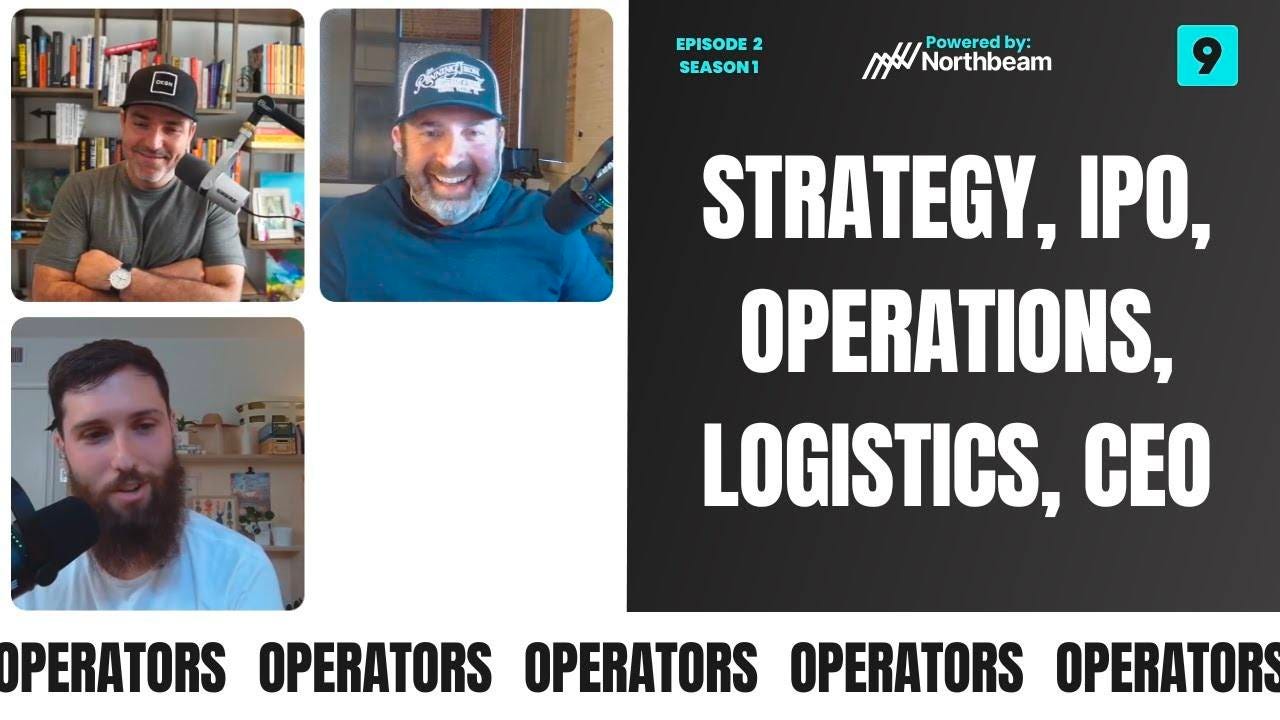 May be an image of ‎3 people and ‎text that says "‎EPISODE 2 SEASON1 ه Poweredby: Powered by: Northbeam STRATEGY, IPO, OPERATIONS, LOGISTICS, CEO OPERATORS OPERATORS OPERATORS OPERATORS OPERATOR‎"‎‎