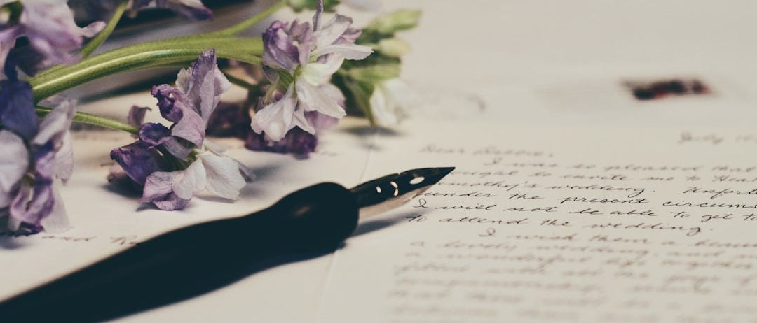 purple flowers on paper