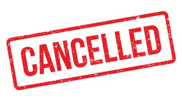 Cancelled Stock Illustration - Download Image Now - Cancellation, Rubber  Stamp, Computer Graphic - iStock