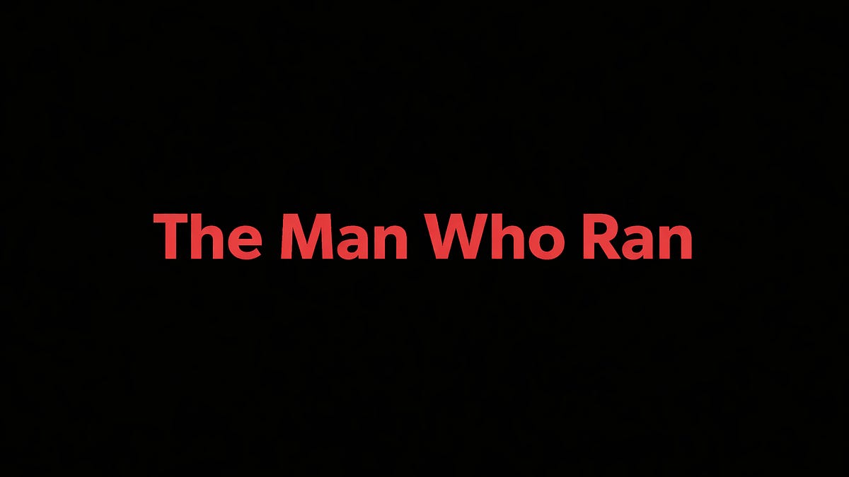 The Man Who Ran - by Shankar Narayan - The Concis