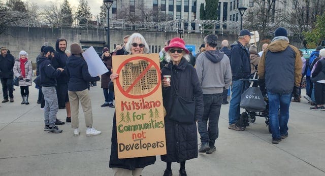 r/vancouver - Demonstrators rally against Vancouver's Broadway Plan