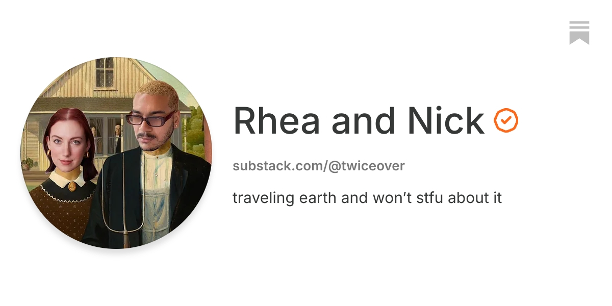 Rhea and Nick | Substack