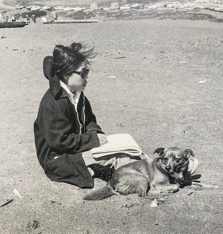 Ruth drawing, photo by her dear friend Imogene Cunningham