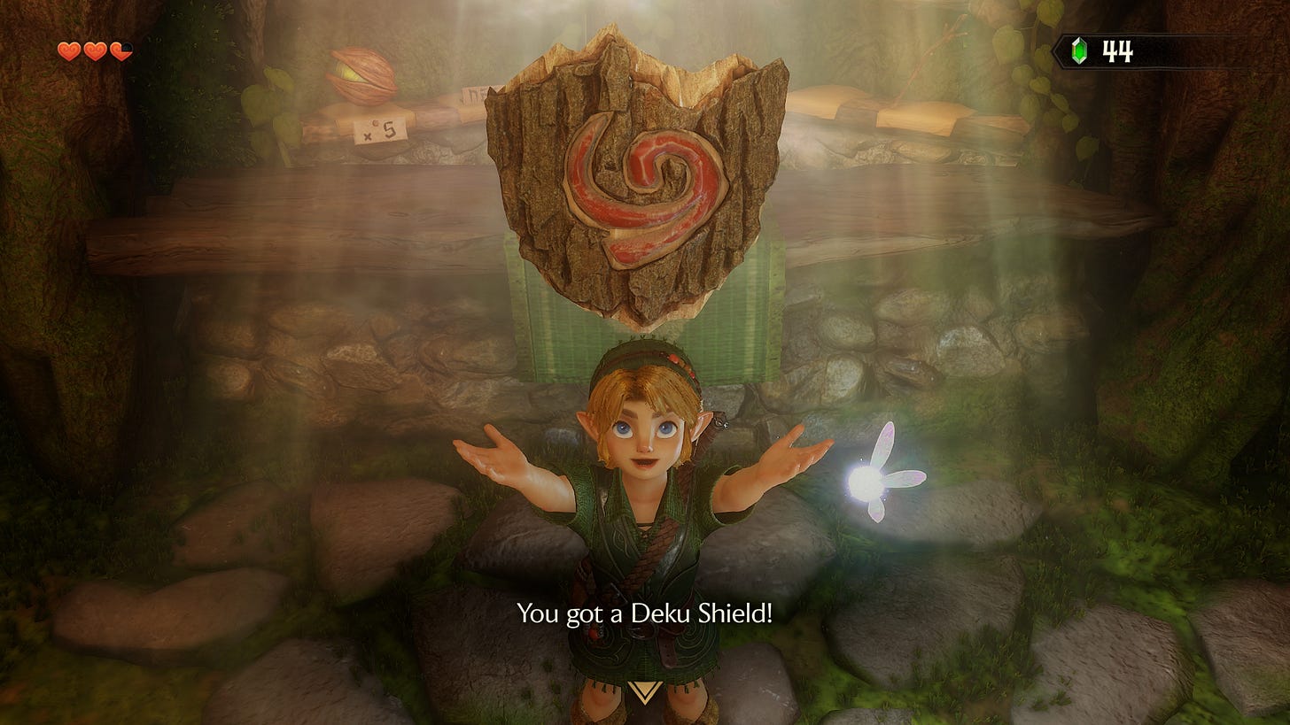 Link got a Deku Shield Link got a Deku Shield