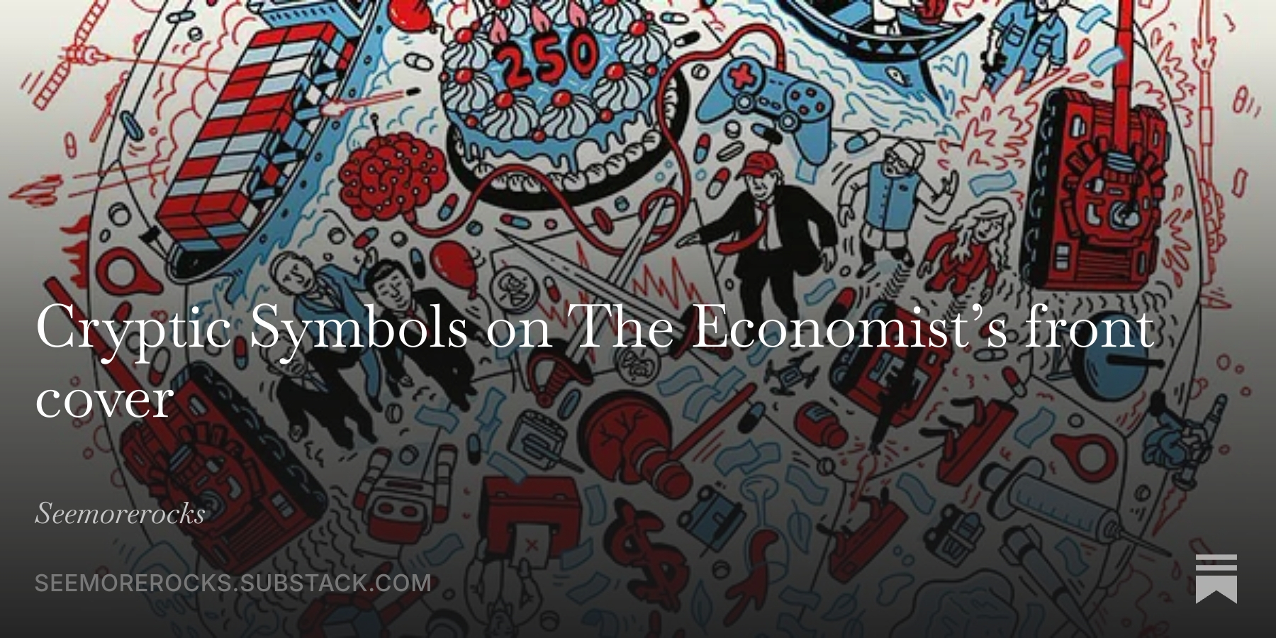Cryptic Symbols on The Economist’s front cover