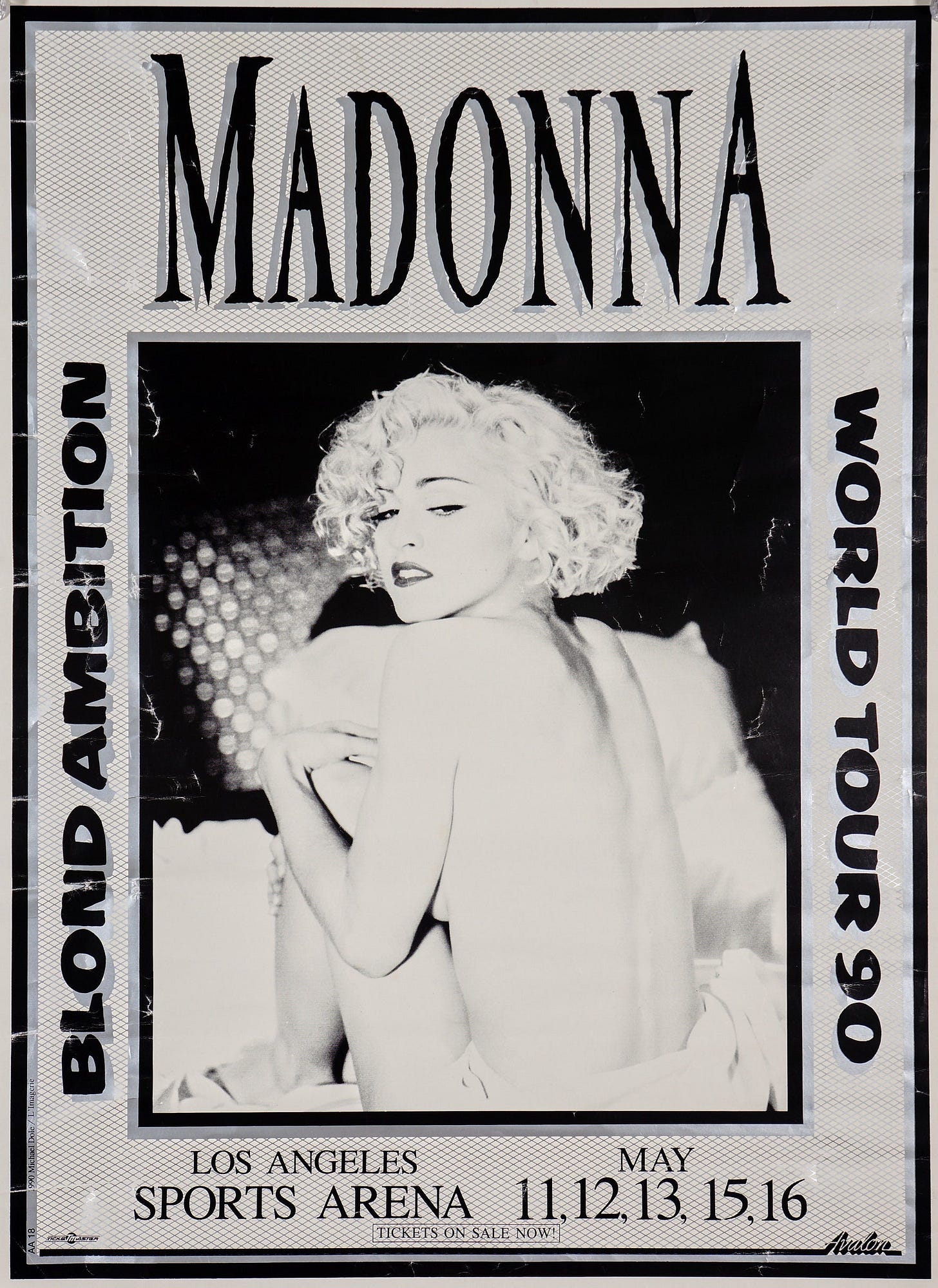 Authentic Vintage Poster | Madonna- Blond Ambition Tour