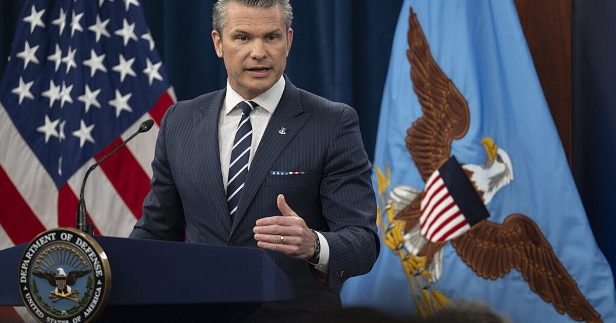 War Secretary Pete Hegseth Responds to Democratic Senator Mark Kelly ...