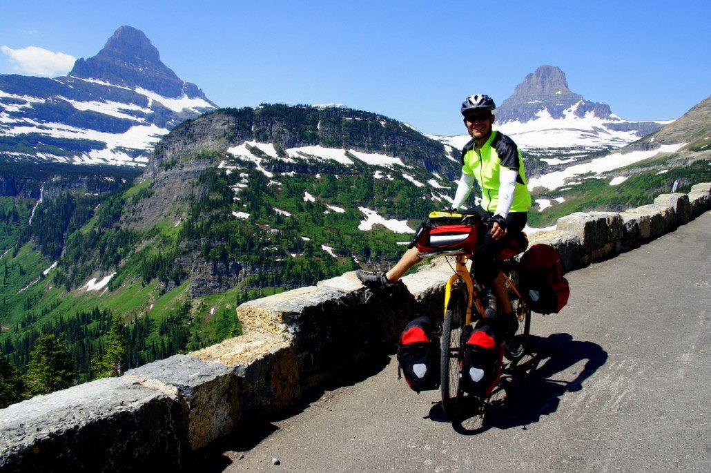 Can't get enough of Going-to-the-Sun Road. Here I am heading off the east side of the pass. Can't get enough of Going-to-the-Sun Road. Here I am heading off the east side of the pass.