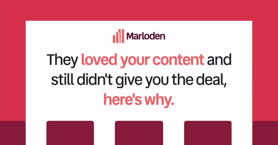 They loved your content and still didn't give you the deal, here's why.