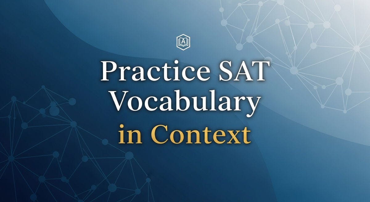 SAT Vocabulary in Context - Katherine Johnson
