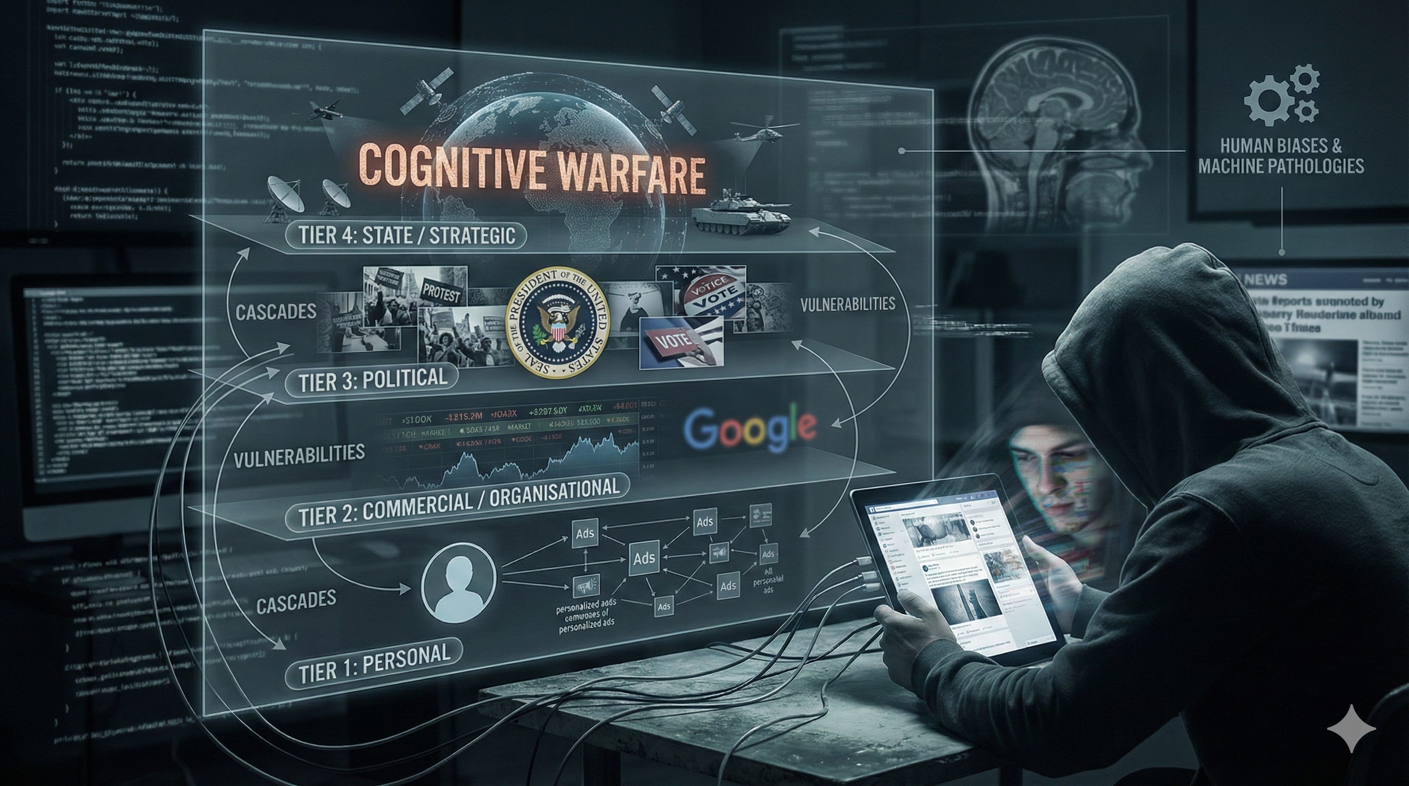 Cognitive War 2 - The Four Tiers - by Peter Benson