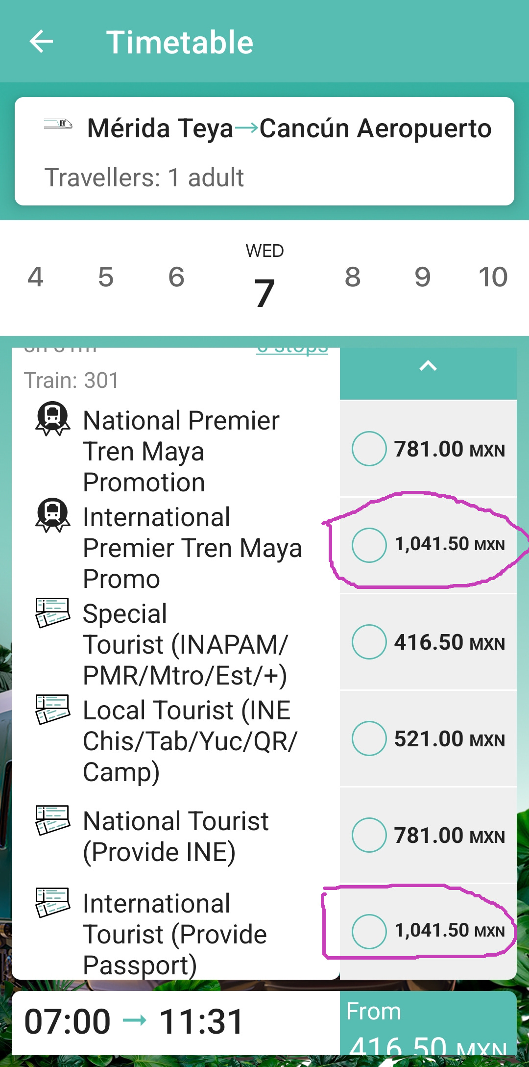Very Silent Tren Maya First Class Promotion