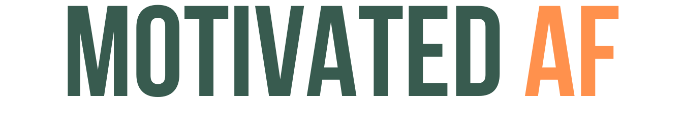 MOTIVATED AF wordmark MOTIVATED AF wordmark