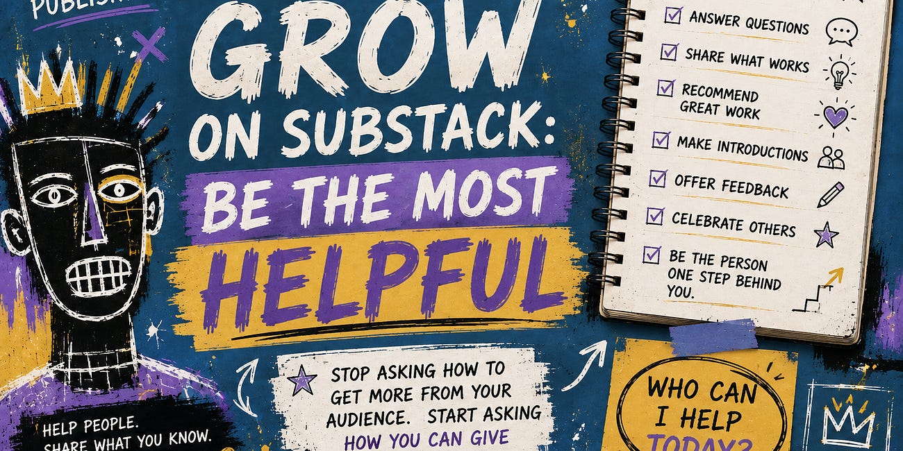 The #1 Way To Grow On Substack: Be The Most Helpful