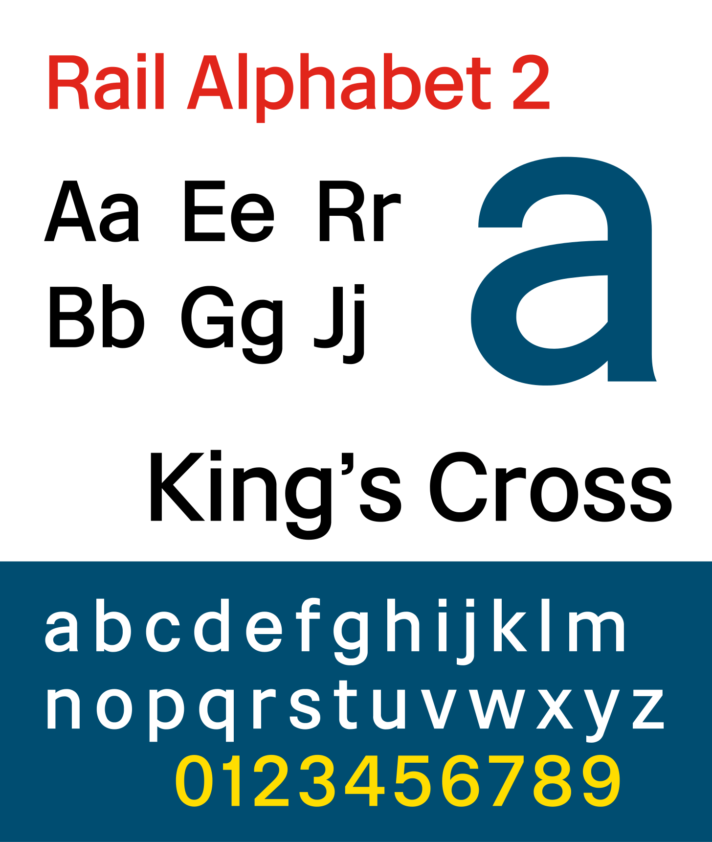 Rail Alphabet 2 specimen image.