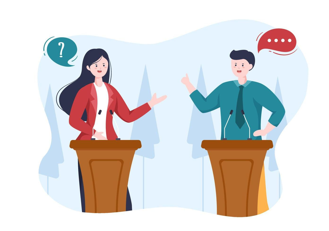 Debate Vector Art, Icons, and Graphics for Free Download