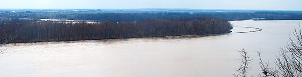 My Afternoon Painting Subject Photo of Mississippi River by John Hulsey