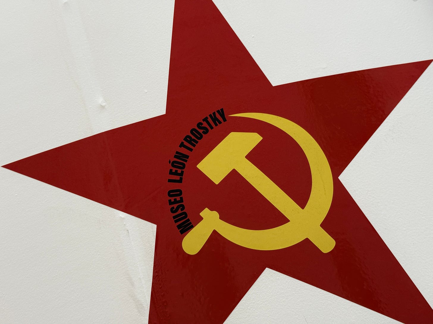 Star, hammer, and sickle design from Museo Leon Trotsky