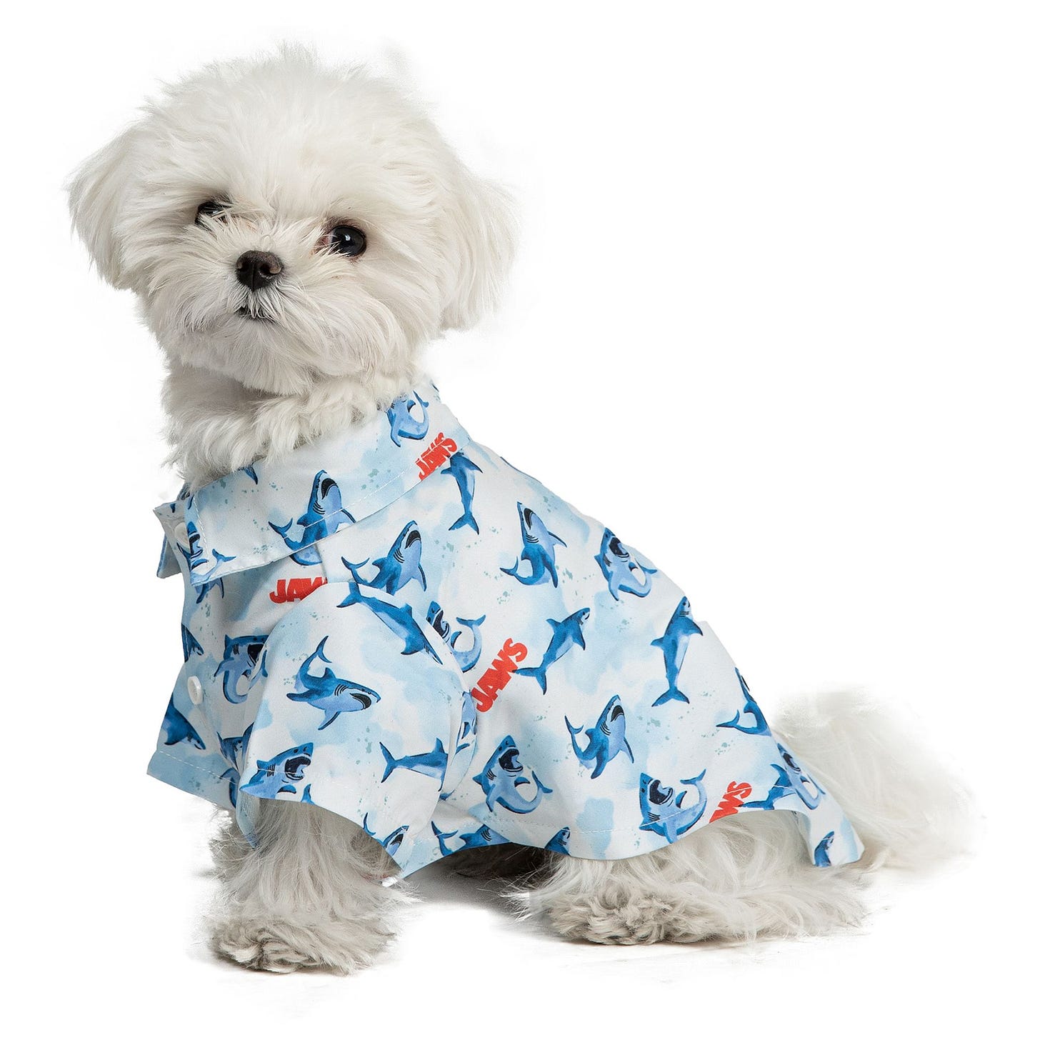Jaws Button-Down Dog T-Shirt