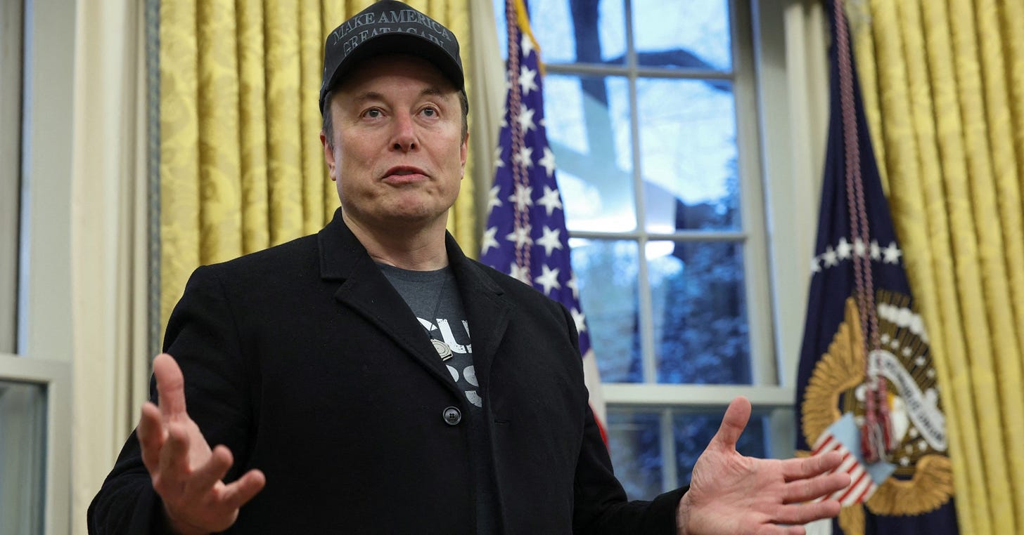 Elon Musk grilled about DOGE transparency, conflicts in Oval Office - ABC  News