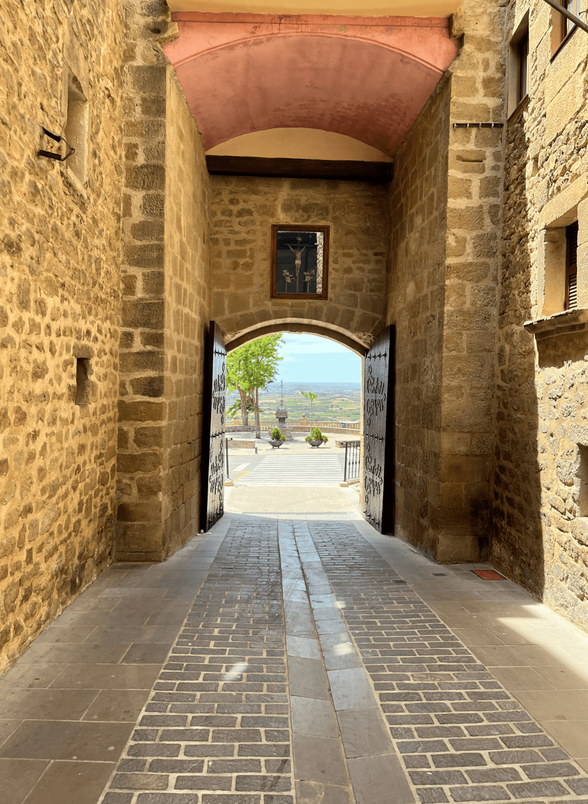 Entrance to La Guardia town in Spain Entrance to La Guardia town in Spain