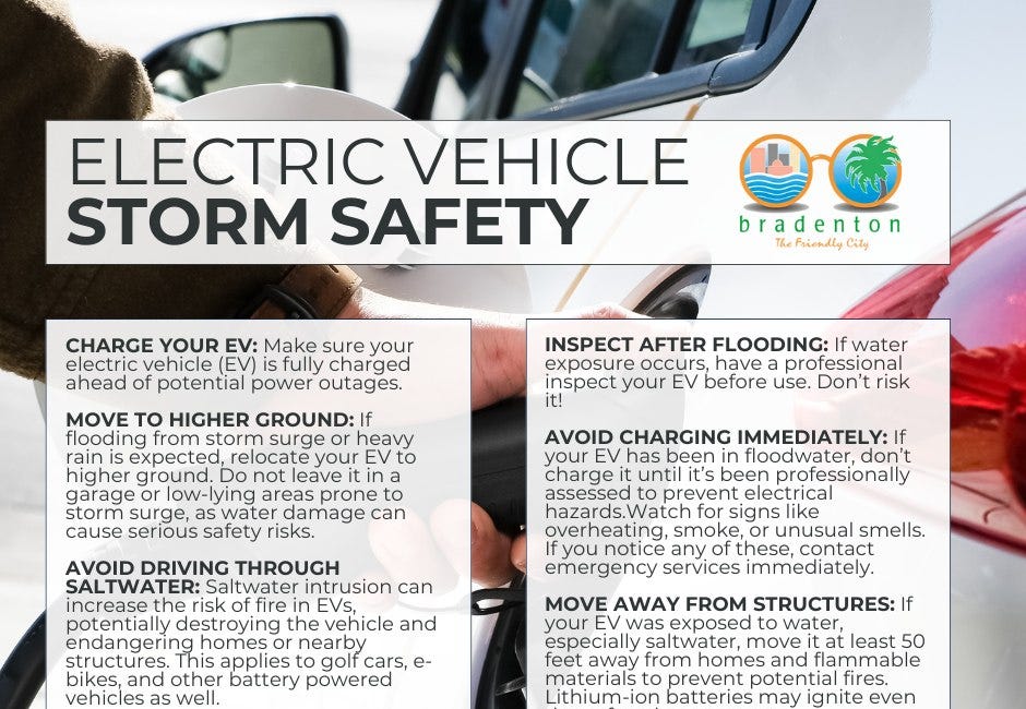 Tropical Storm Milton Raises Concerns for Electric Vehicle Safety Amid Heavy Rains and Flood Risks