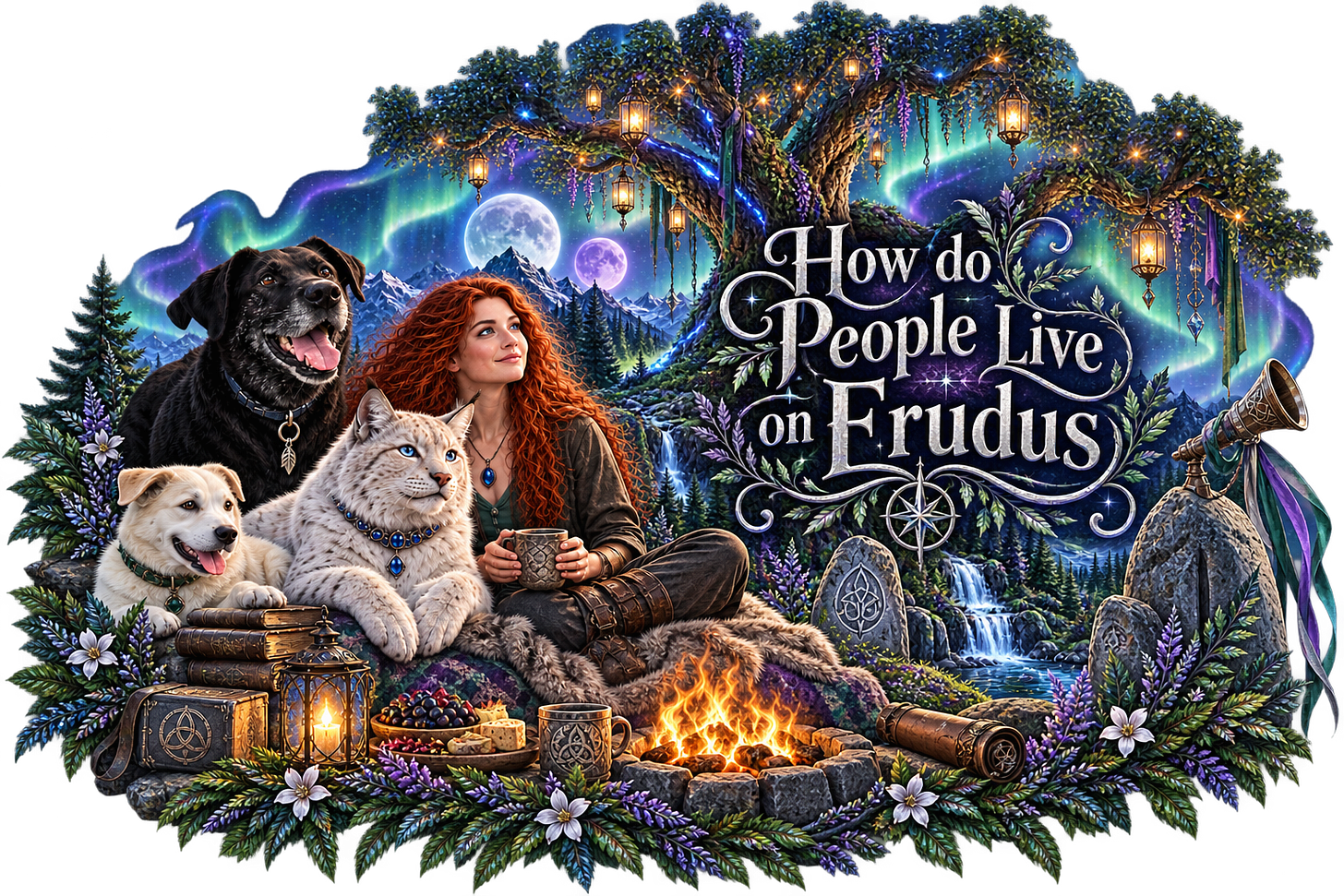 How do people live on Erudus?