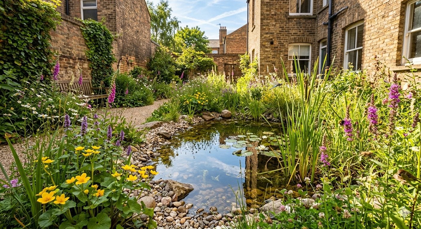 With a Pond Even Backyards Can Become Mini-Rewilding Safari Parks! With a Pond Even Backyards Can Become Mini-Rewilding Safari Parks!