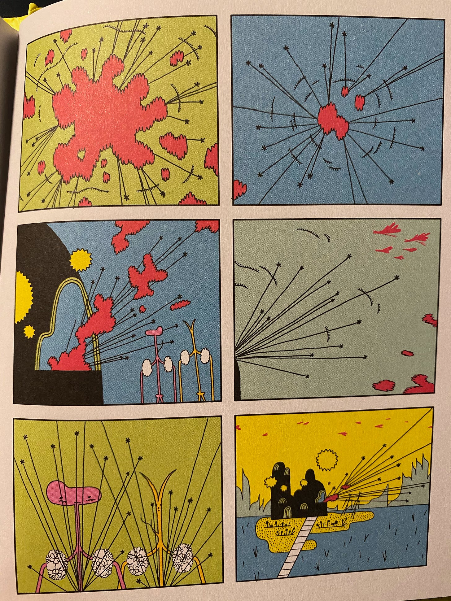 6 panes of a graphic novel