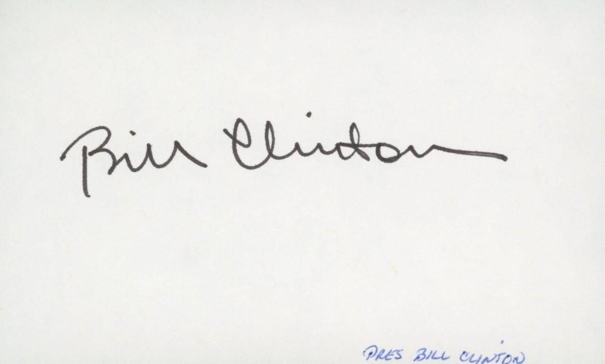 Bill Clinton signature cut. GFA Authenticated | EstateSales.org Bill Clinton signature cut. GFA Authenticated | EstateSales.org