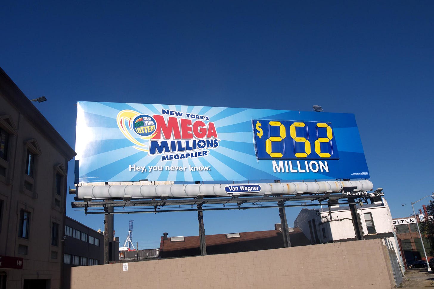 Mega Millions sign