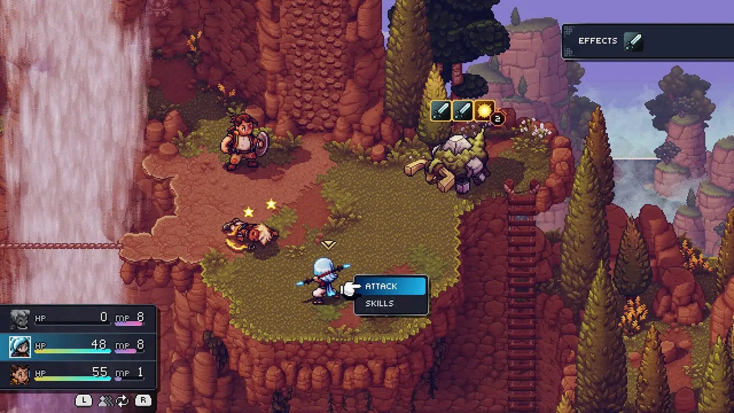 Sea of Stars combat screen