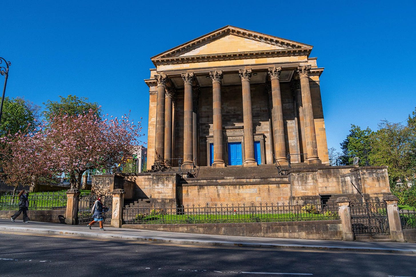 May be an image of Calton Hill, the Pantheon, the Parthenon and text